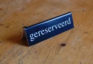 reserveren reserveren